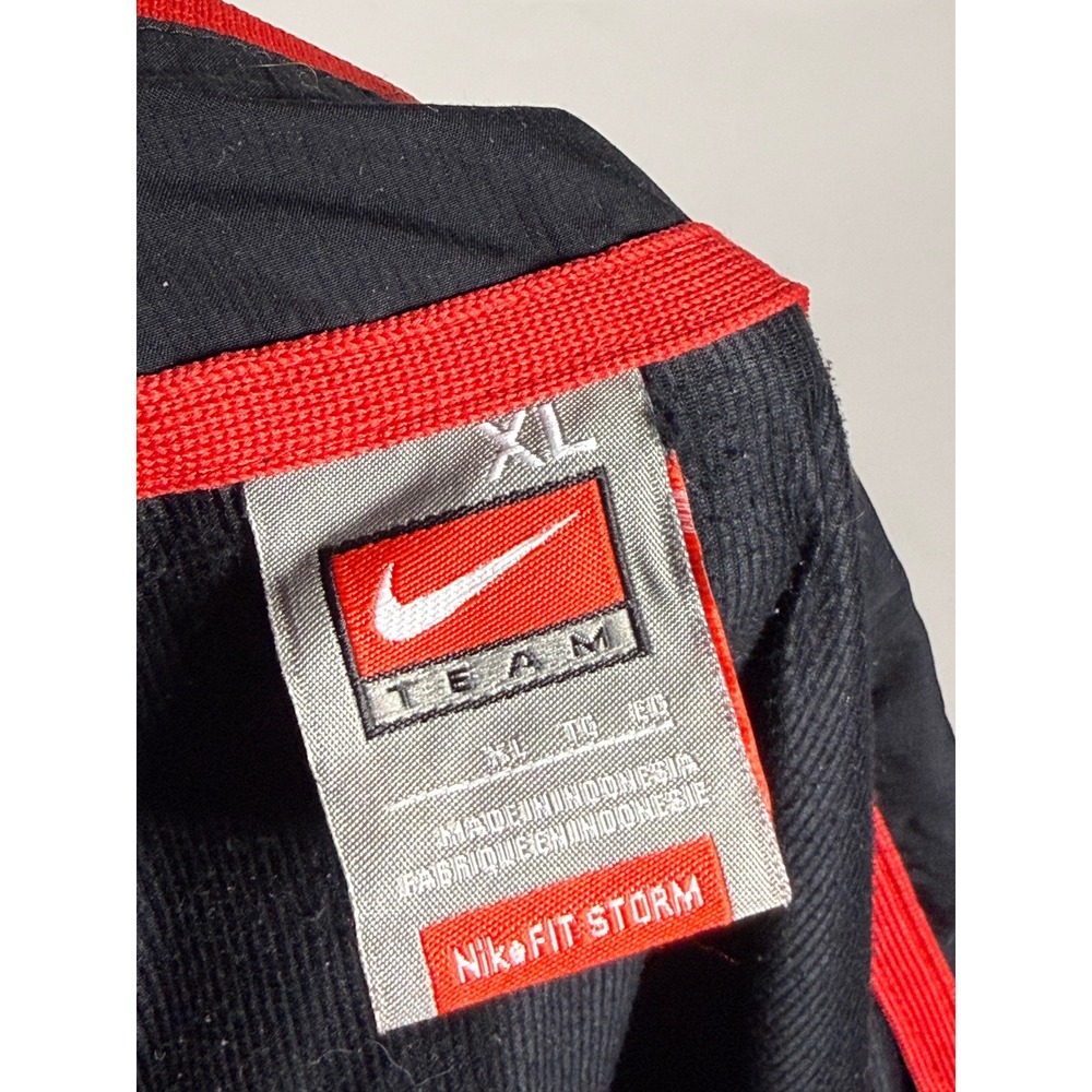 Nike Team Georgia Bulldogs Windbreaker Pullover Black Red Nike Fit Storm XL - Picture 6 of 8